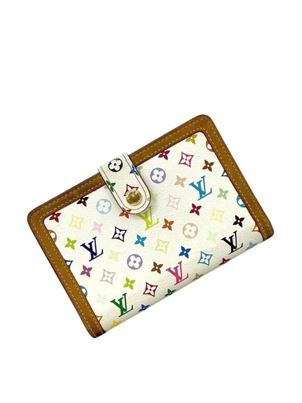 Louis Vuitton Bifold Wallet Portomonevier Viennois Gamaguchi White Blanc